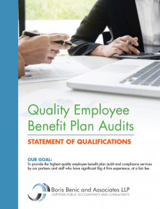 Cover shot of Statement of Qualifications brochure